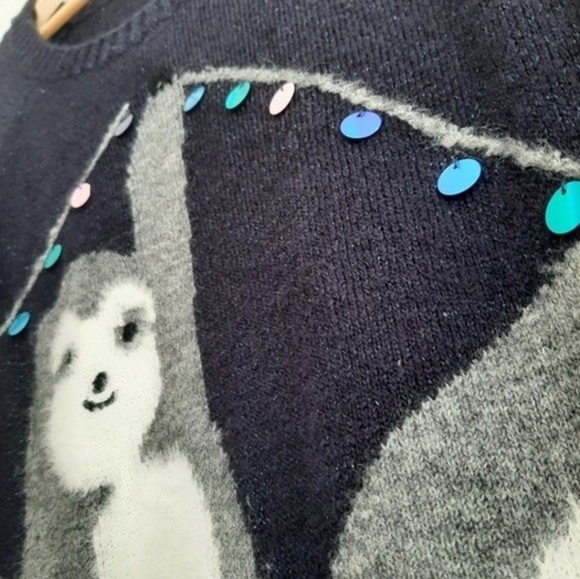 LAUREN CONRAD Festive Sloth Tunic Sweater PLUS Sz XXL - Picture 5 of 12